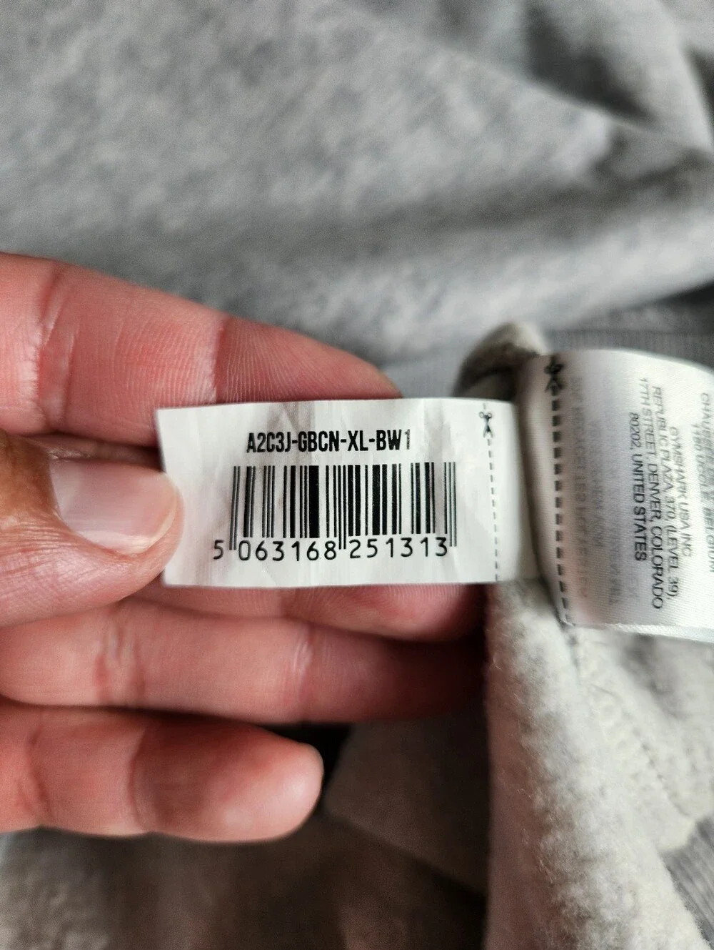 Gymshark Crest Oversized Crew Sweatshirt Grey Size XL